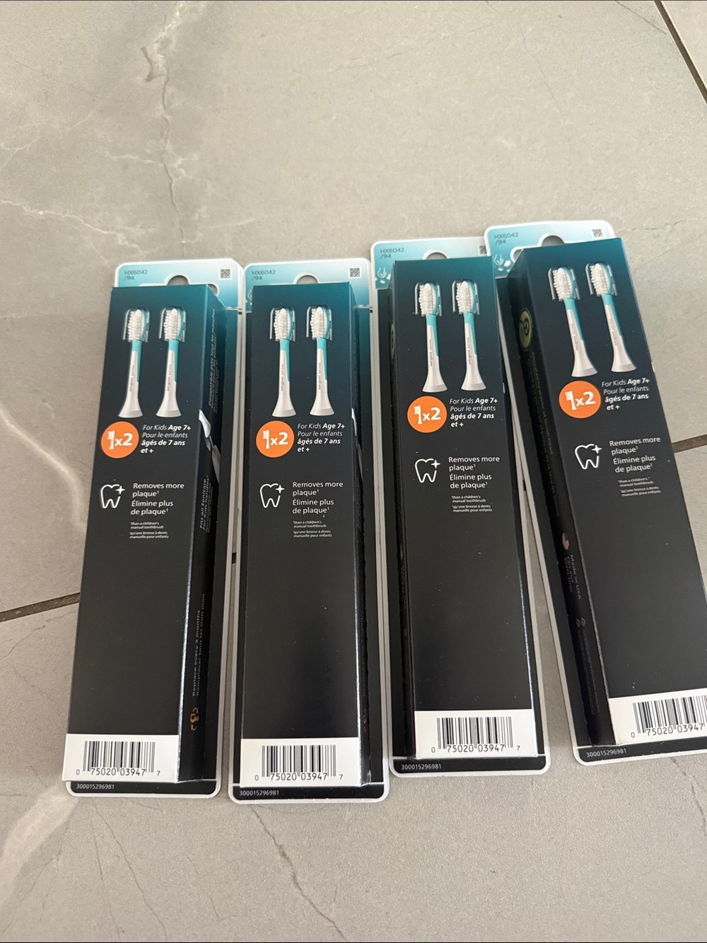 Replacement philips sonic are for kids Electric Toothbrush Heads - (4 packs)
